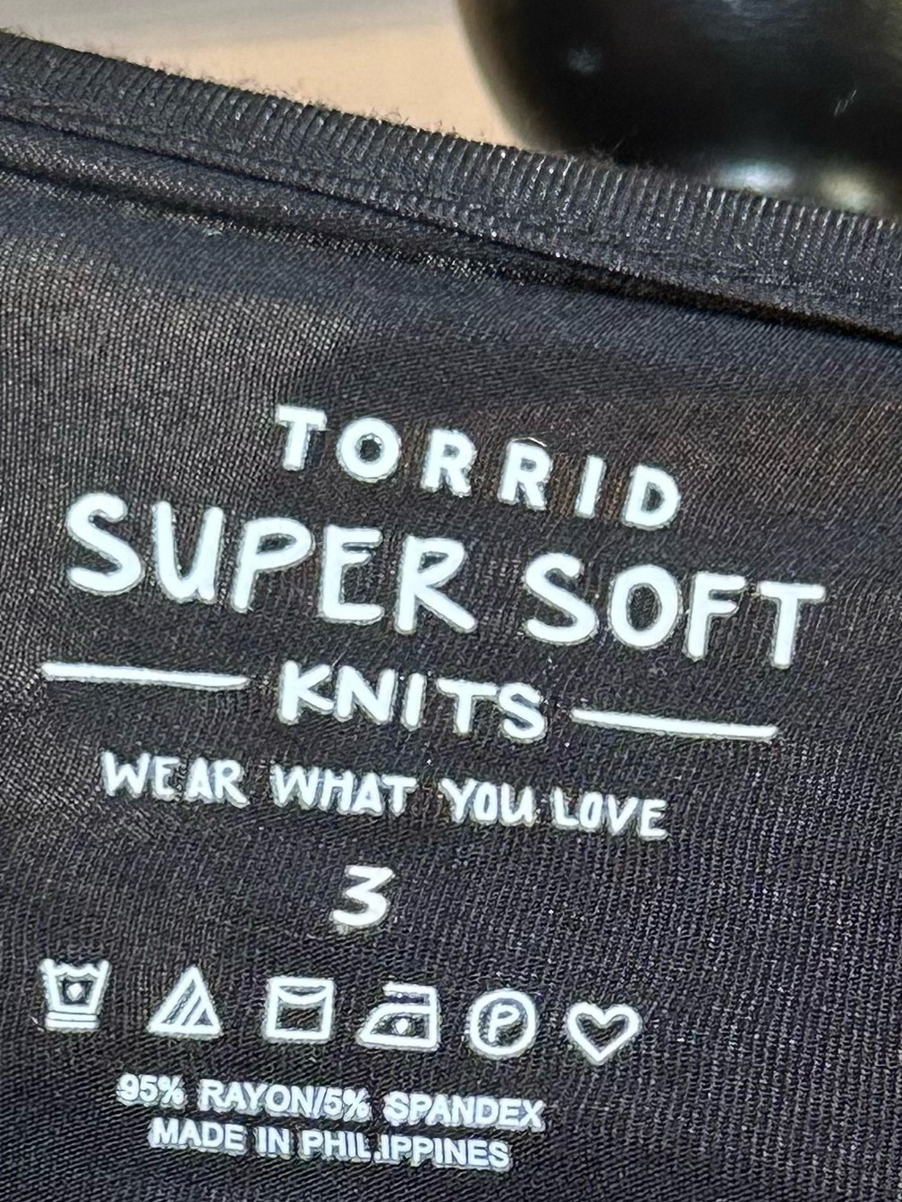 Torrid Super Soft Black Tunic 3 - Picture 3 of 3